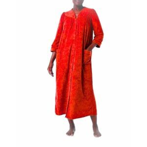 VNTG Anthony Richards Womens French Terry Sweetheart Cotton Blend Bath Robe NEW